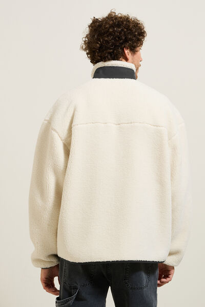 Sweat zippé en sherpa