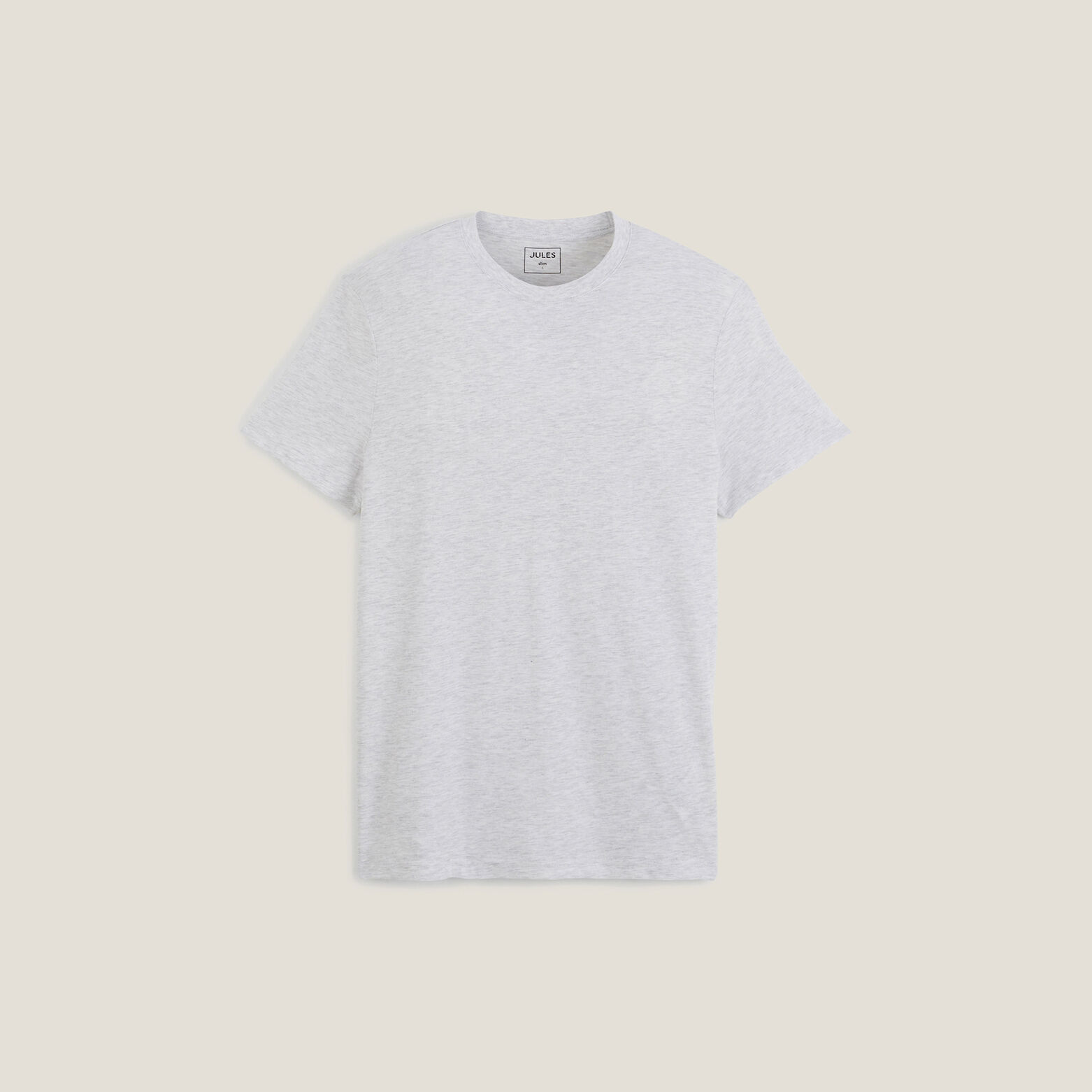 Basic, katoenen T-shirt met ronde hals