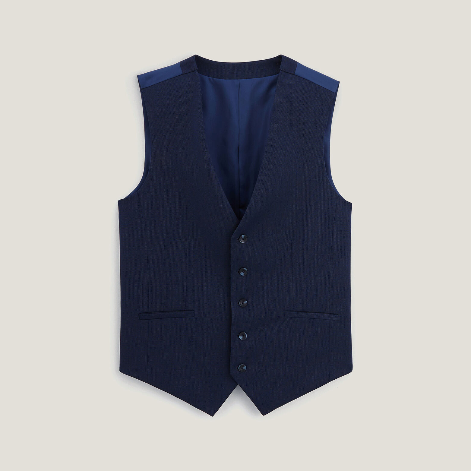 Tweekleurig slim kostuumgilet