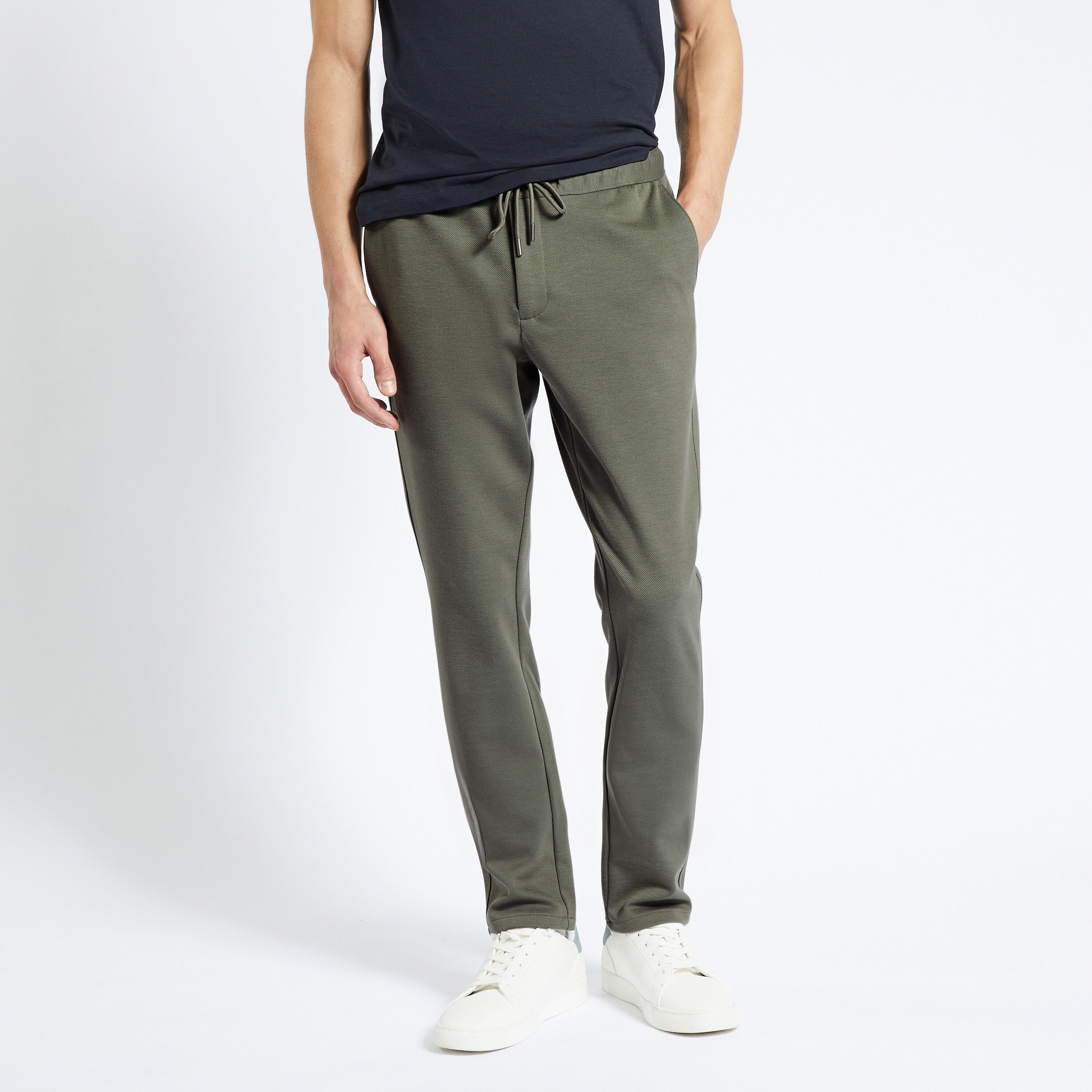 Pantalon de jogging en maille Vert kaki Jules