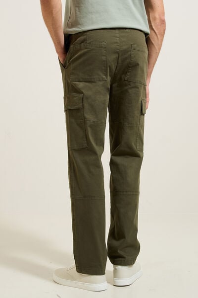 Pantalon cargo droit uni