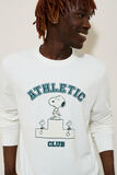 Sweater met Athletic Club-print, Peanuts-licentie