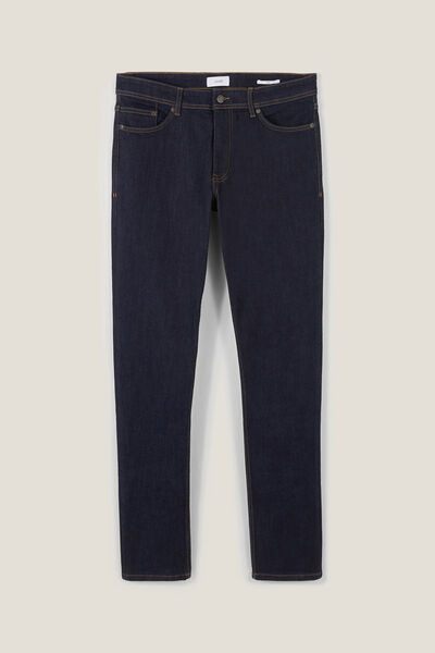 Slim fit jeans in ruw denim