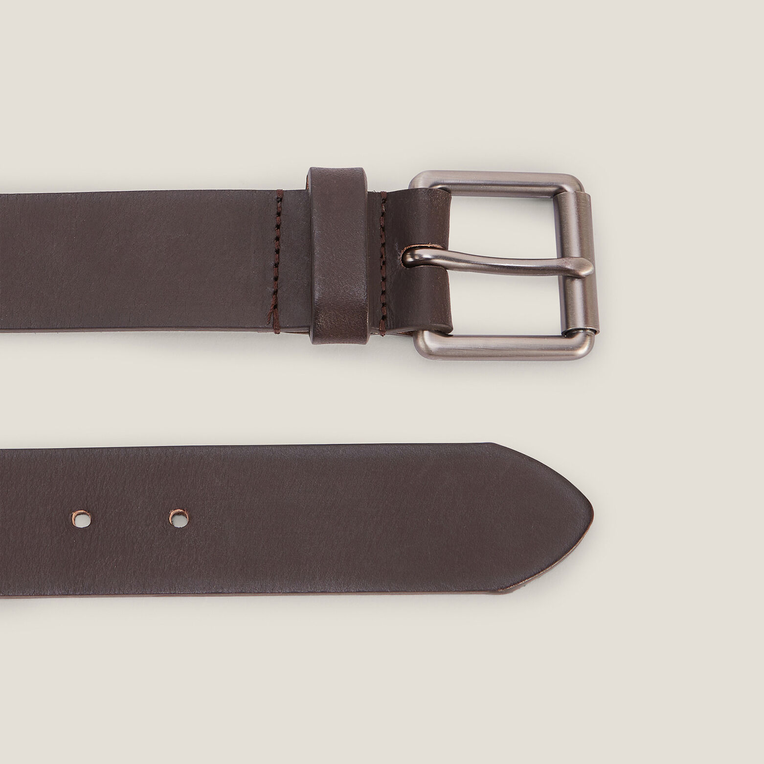 Ceinture large en cuir