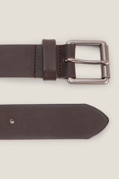 Ceinture large en cuir