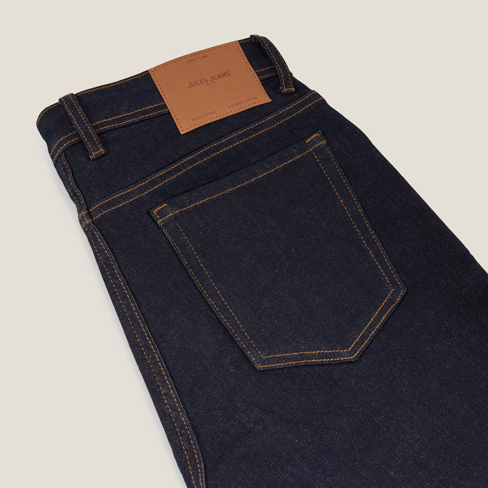 Slim jeans in ruw denim