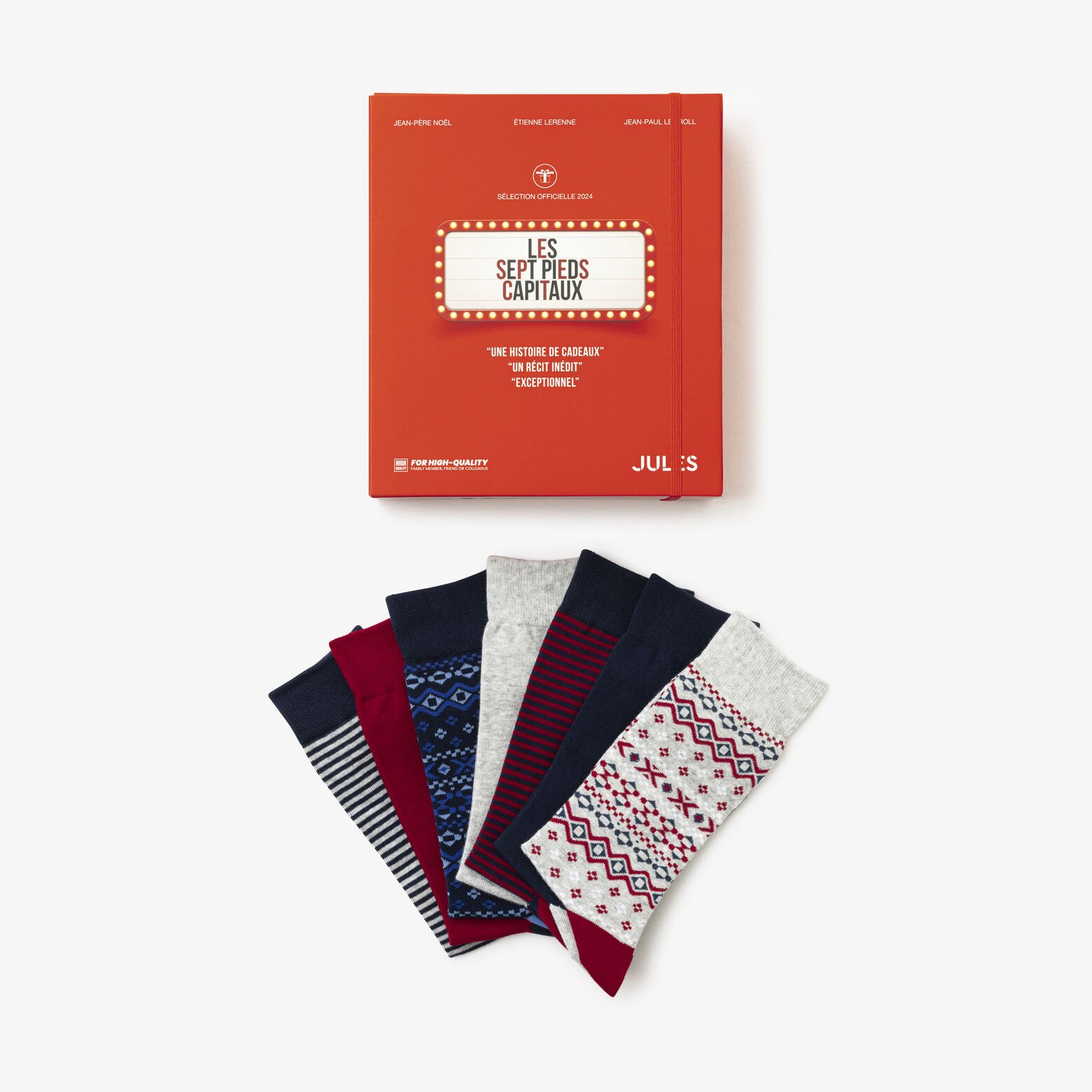 Coffret 7 paires de chaussettes fantaisies