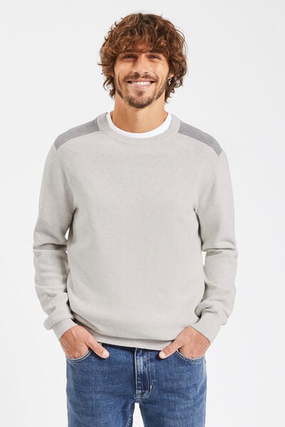 Pull coton homme