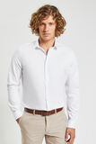 Chemise slim rayures coton biologique