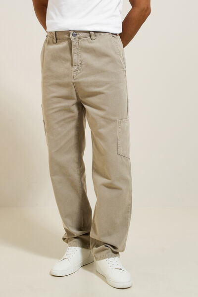 Pantalon large coton