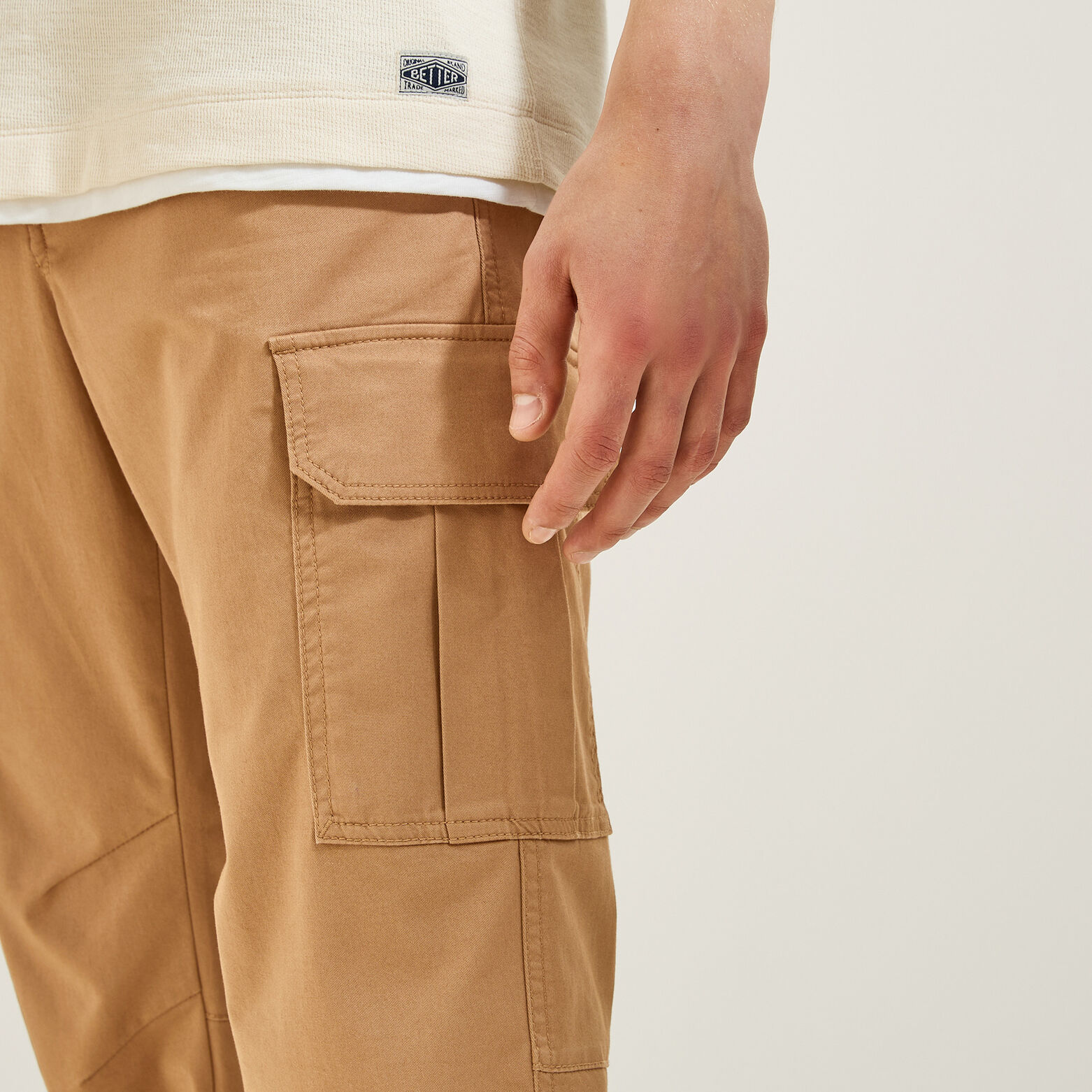 Pantalon cargo uni