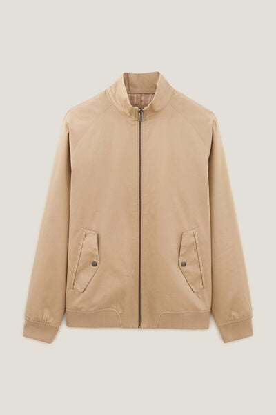 Blouson coton col montant