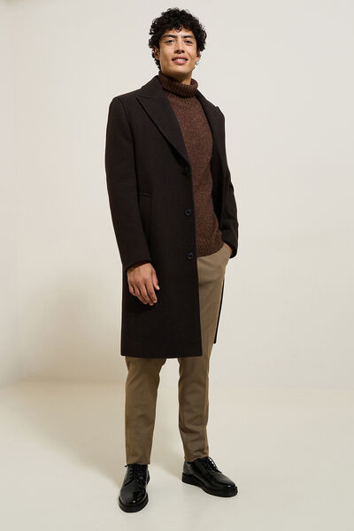 Manteau long hiver en lainage