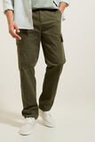 Pantalon cargo droit uni