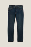 Jean straight 4 longueurs en coton et polyester re