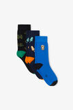 Coffret 3 paires de chaussettes fantaisies