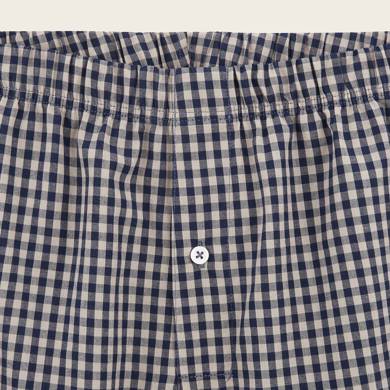 Boxershort met ruitjes in biokatoen