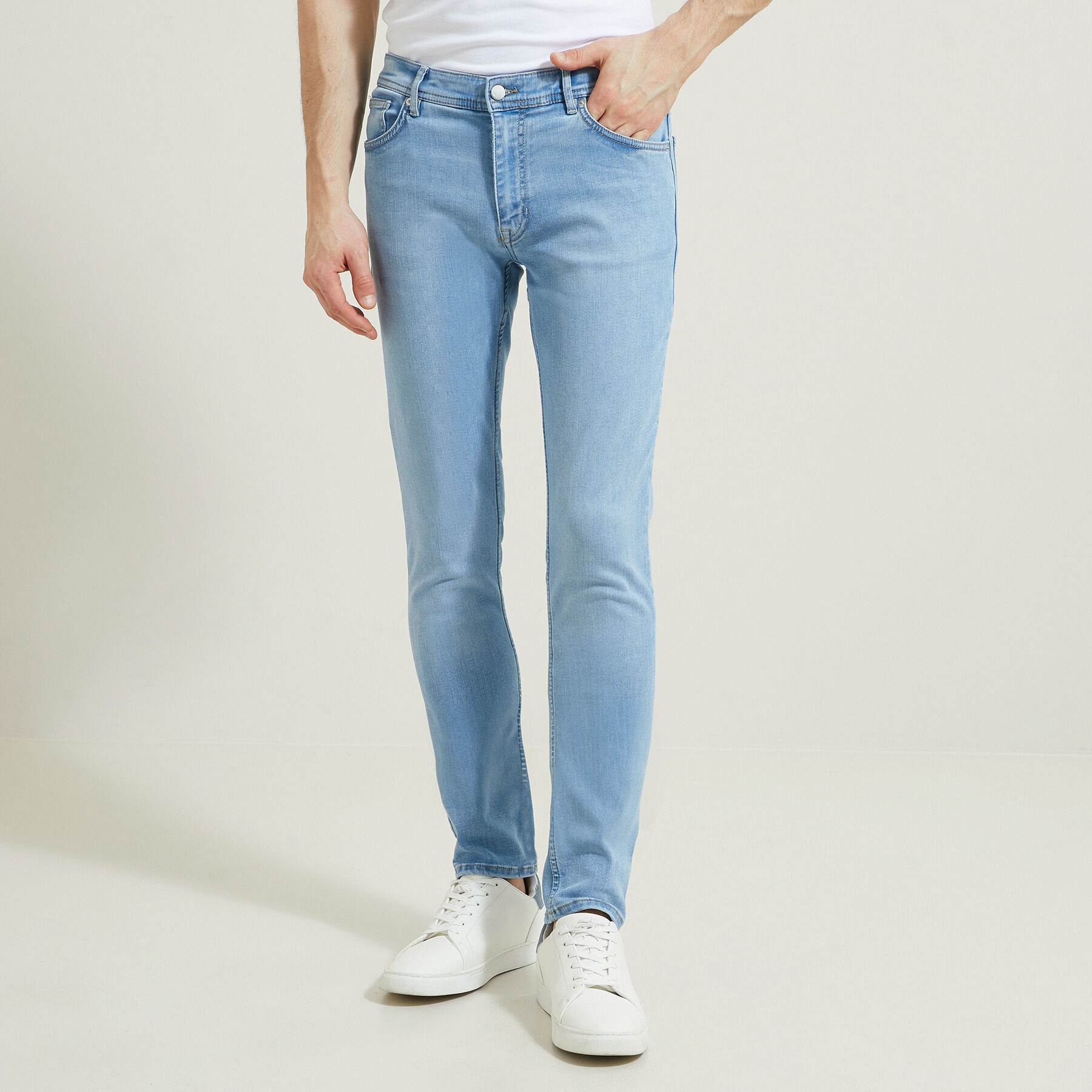 Jean homme elastique cheap taille