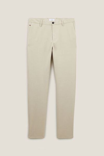 Pantalon chino slim en twill bi-ton