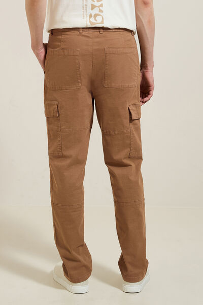 Pantalon cargo droit uni