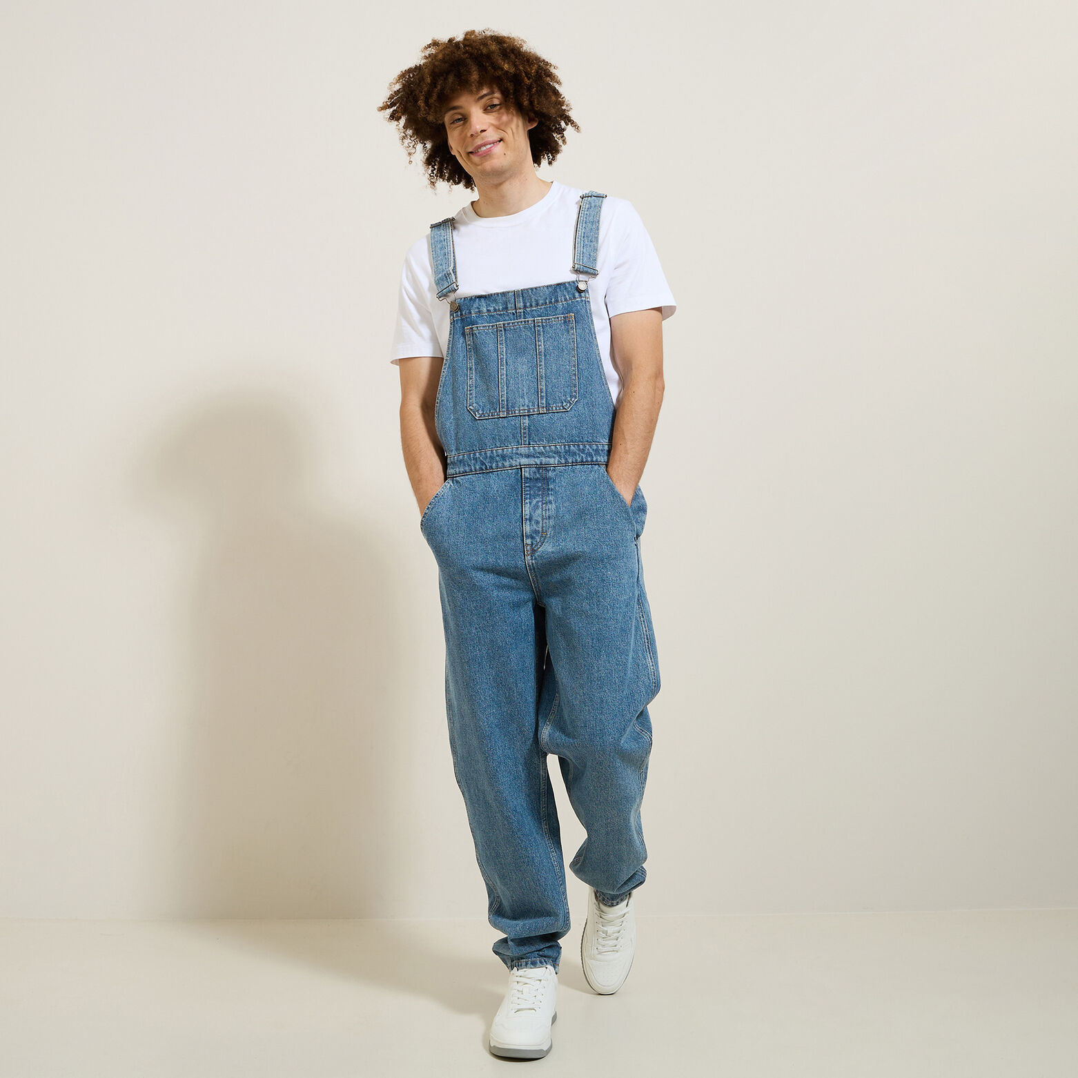 Overall in denim