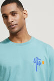 Relax T-shirt met print op voor-en achterkant