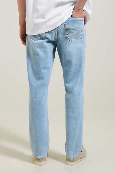 Straight, gebleekte jeans, 3 lengtes