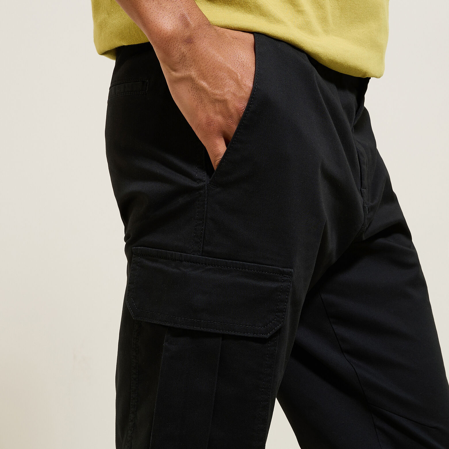 Pantalon cargo uni