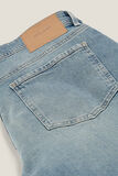 Washed tapered jeans