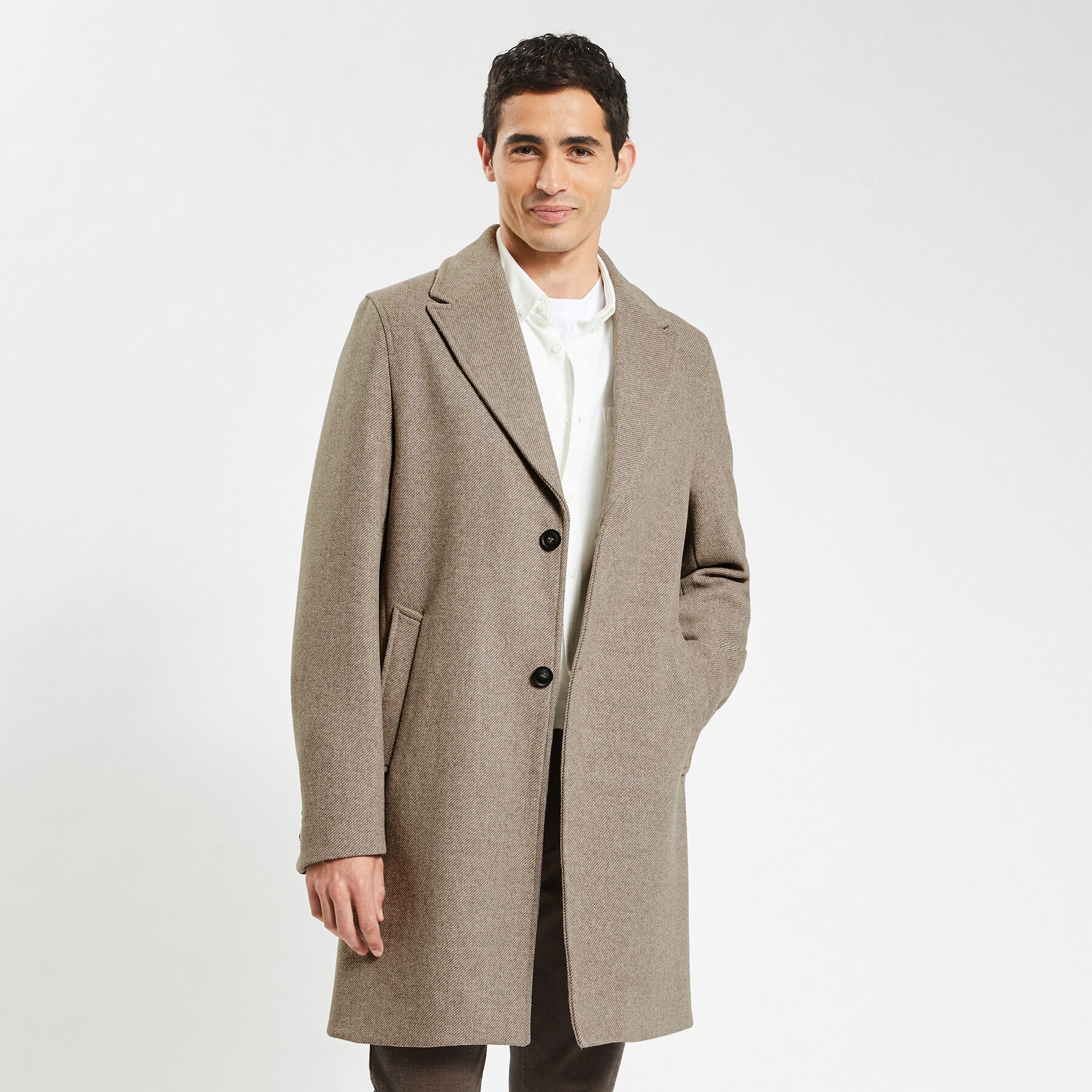 Caban cheap long homme