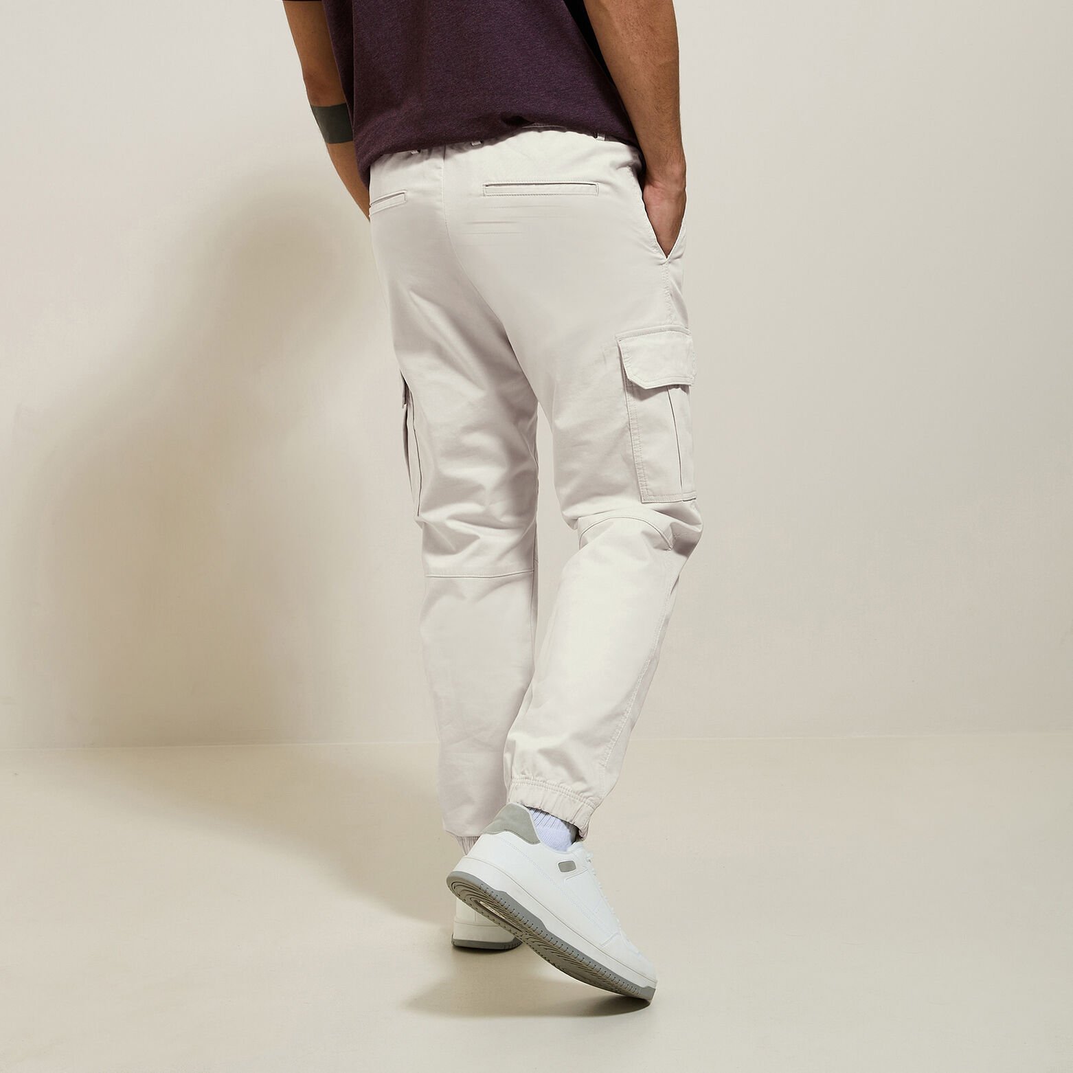 Pantalon cargo uni