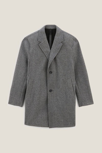 Manteau hiver long col tailleur