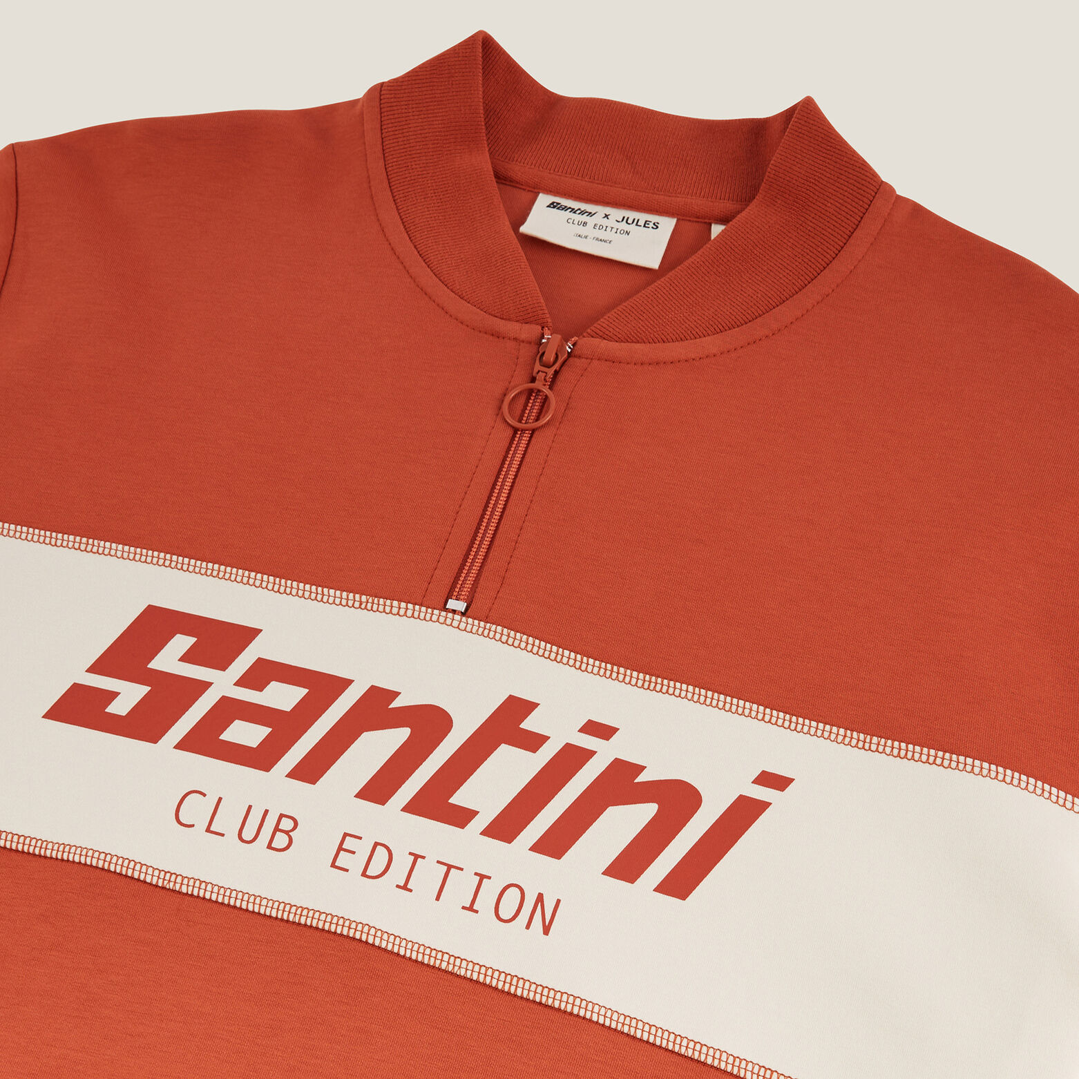 Sweat col zippé Jules x Santini