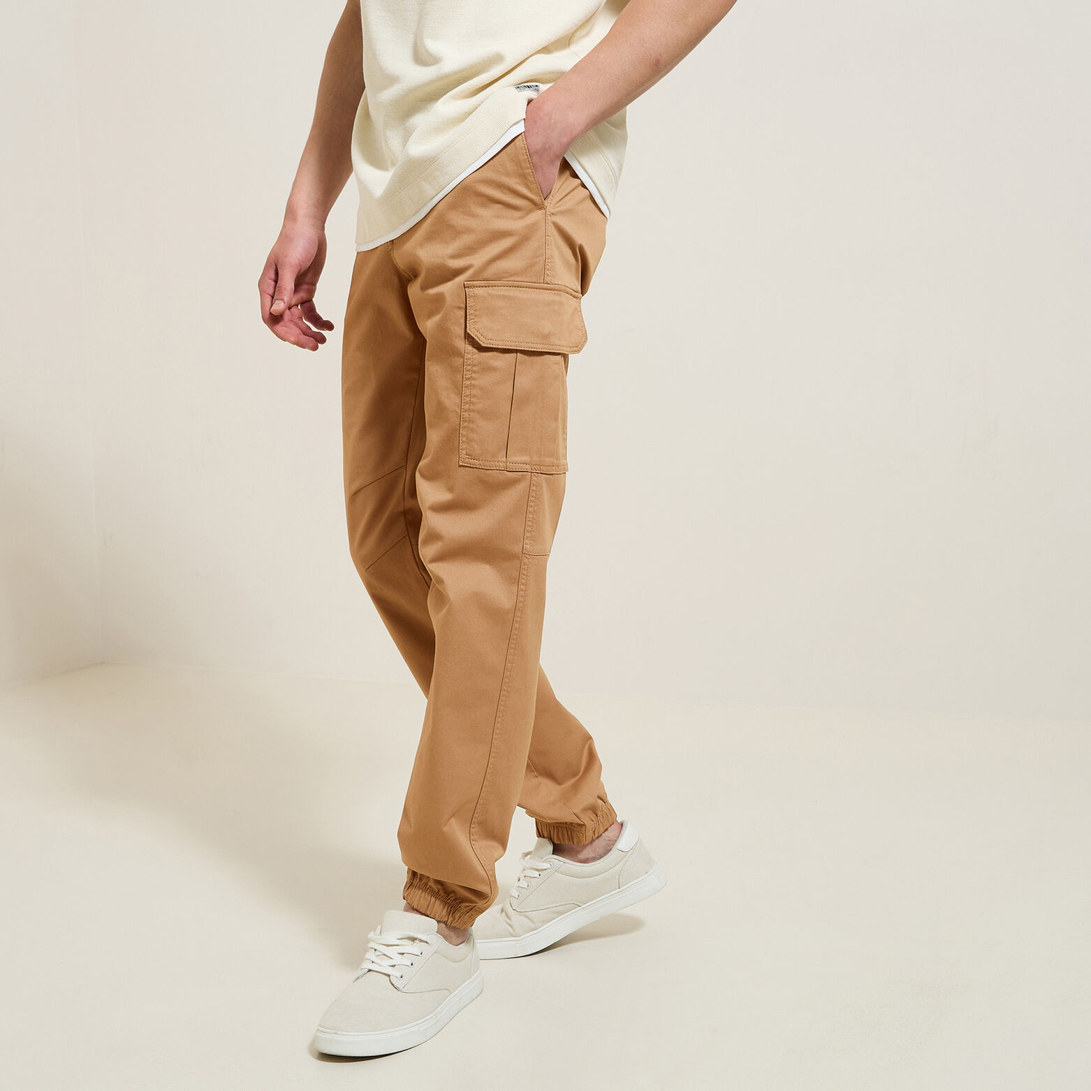 Pantalon cargo uni