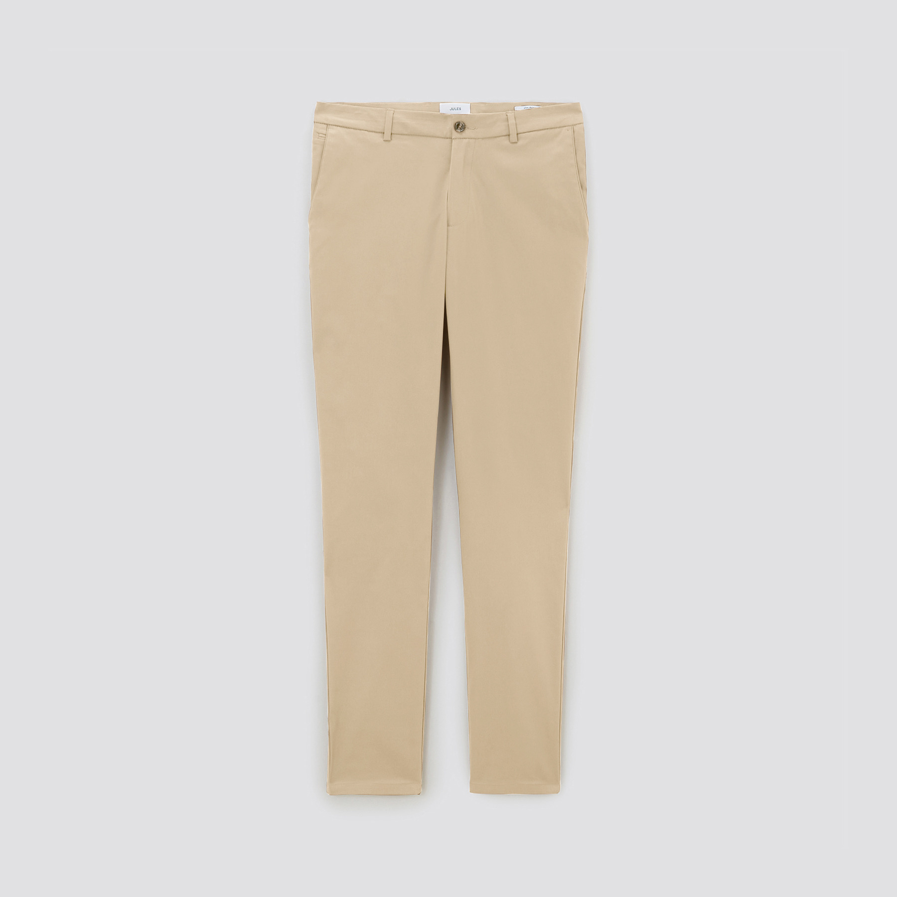 Pantalon chino slim urbain léger Ecru 36 98% Coton, 2% Elasthanne Homme Jules