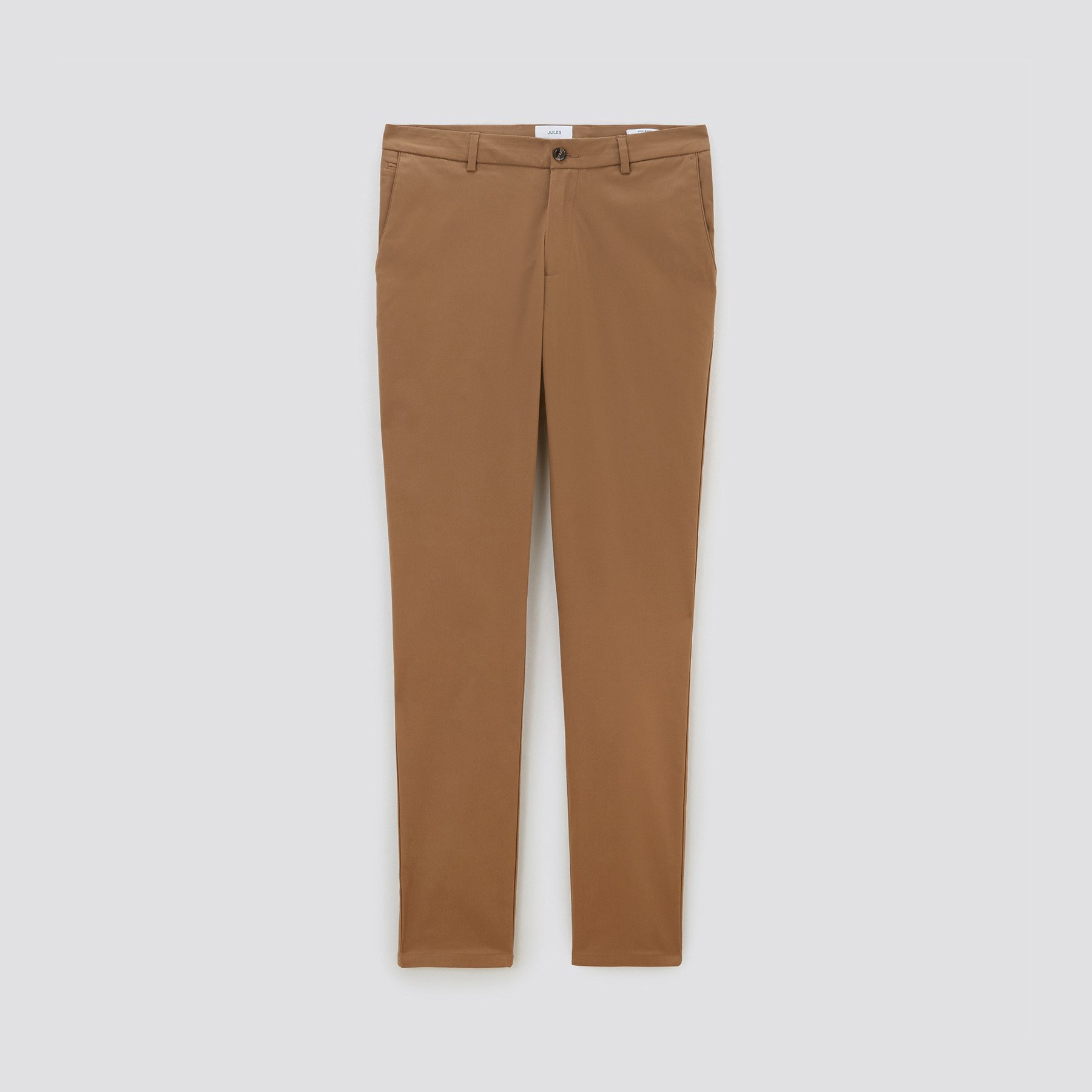 Pantalon chino slim urbain léger Marron 36 98% Coton, 2% Elasthanne Homme