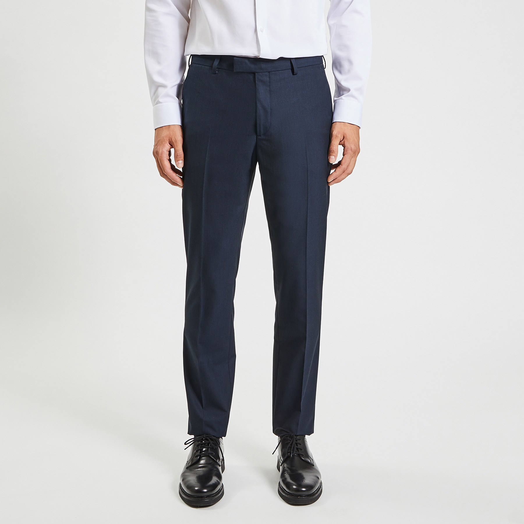 Pantalon de costume slim à carreaux Bleu 36 100% Polyester, 65% Polyester, 35% Viscose Homme Brice