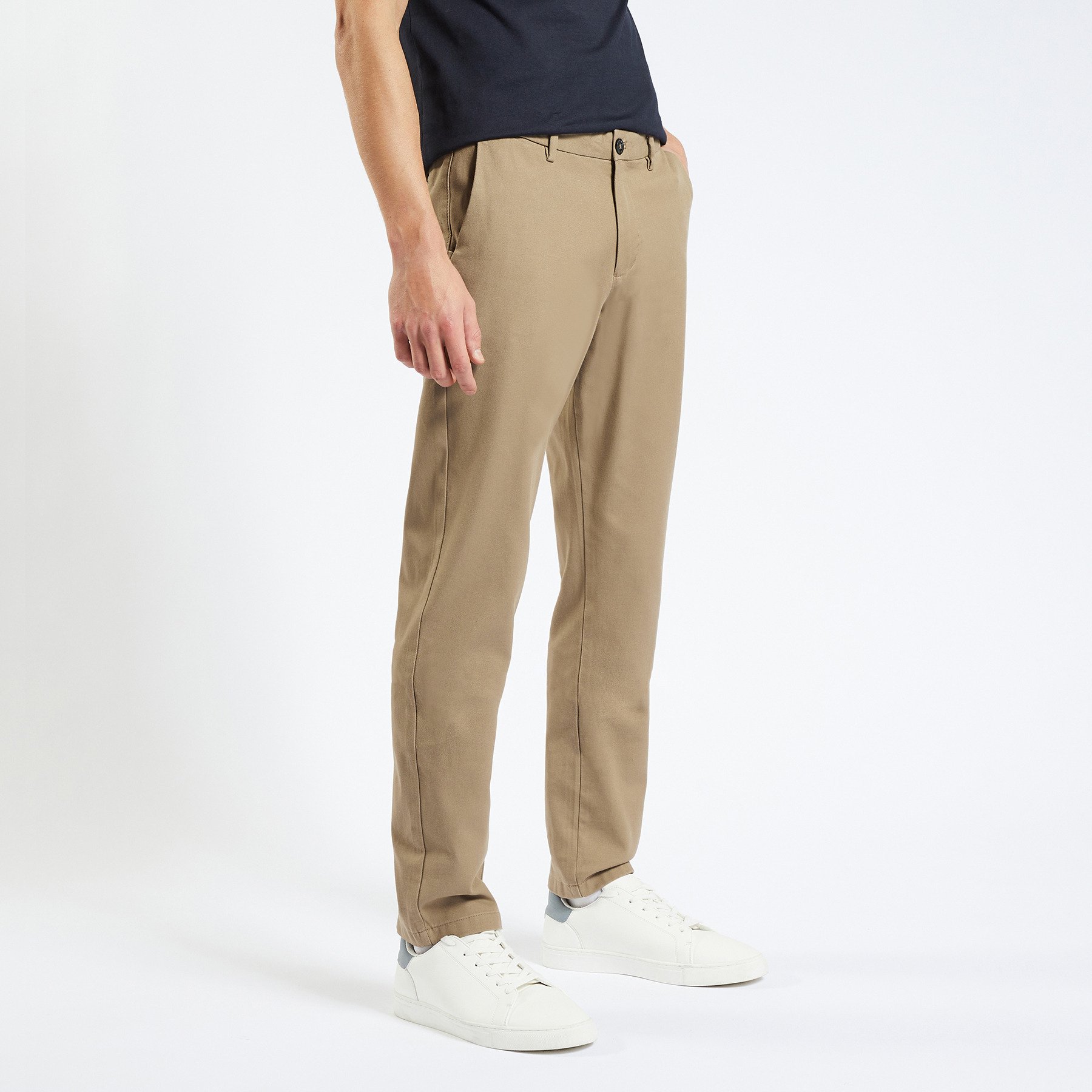 Pantalon chino slim urbain "le parfait by JULES" Beige 34 98% Coton, 2% Elasthanne Homme