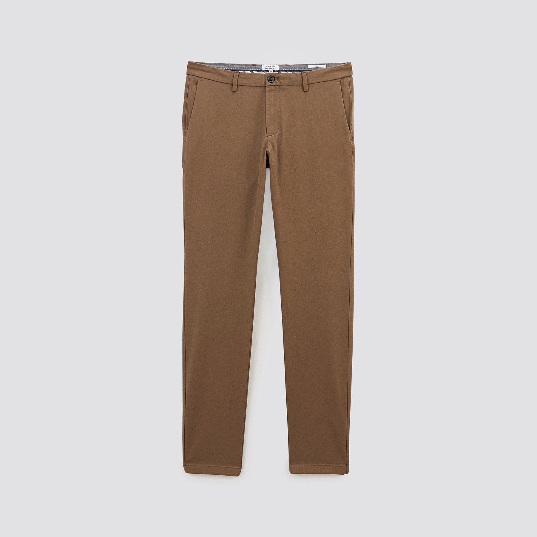 Pantalon chino slim urbain "le parfait by JULES" Marron 34 98% Coton, 2% Elasthanne Homme