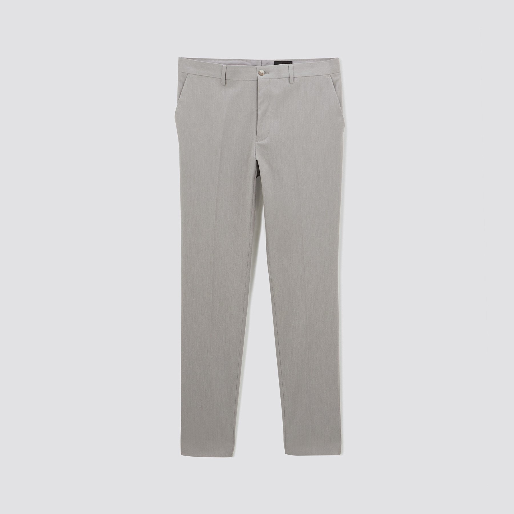 Pantalon de costume slim biton Beige 36 79% Polyester, 19% Viscose, 2% Elasthanne Homme