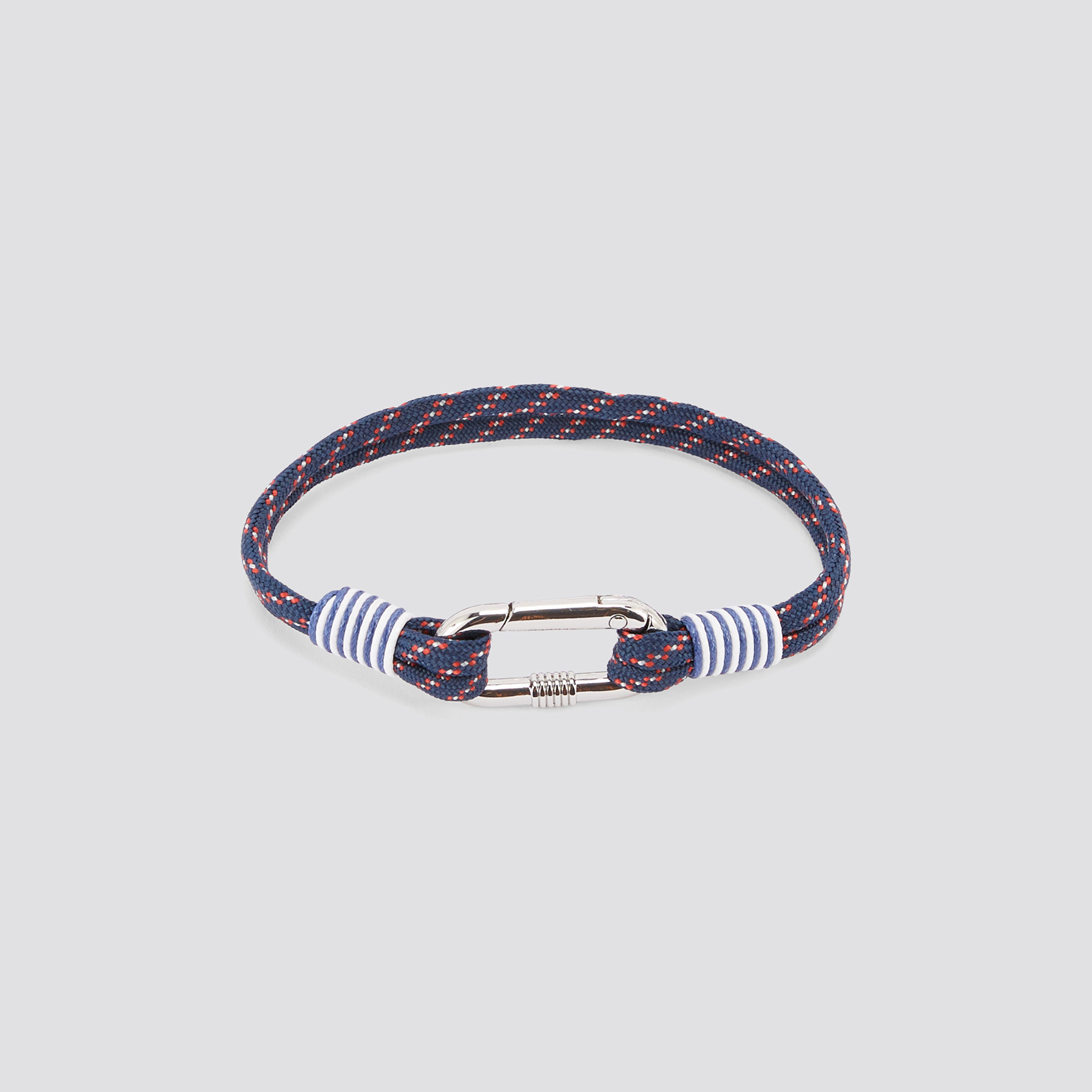 Bracelet lien cordelette Bleu foncé T.U. 100% Zinc, 100% Polypropylene, 100% Polyester Homme Jules
