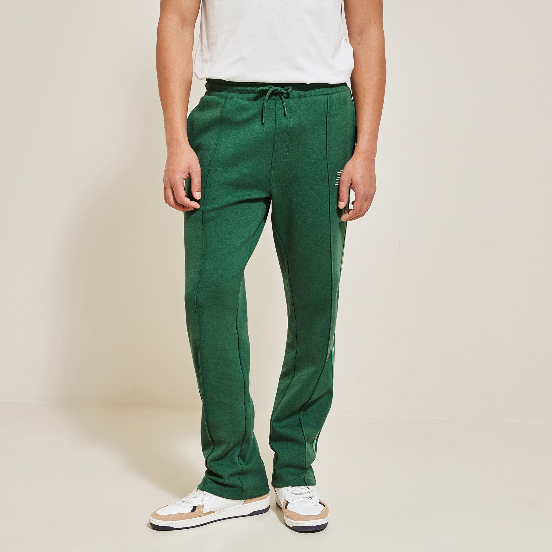 Pantalon de jogging Smiley® Originals Vert/Kaki XS 65% Coton, 35% Polyester Homme