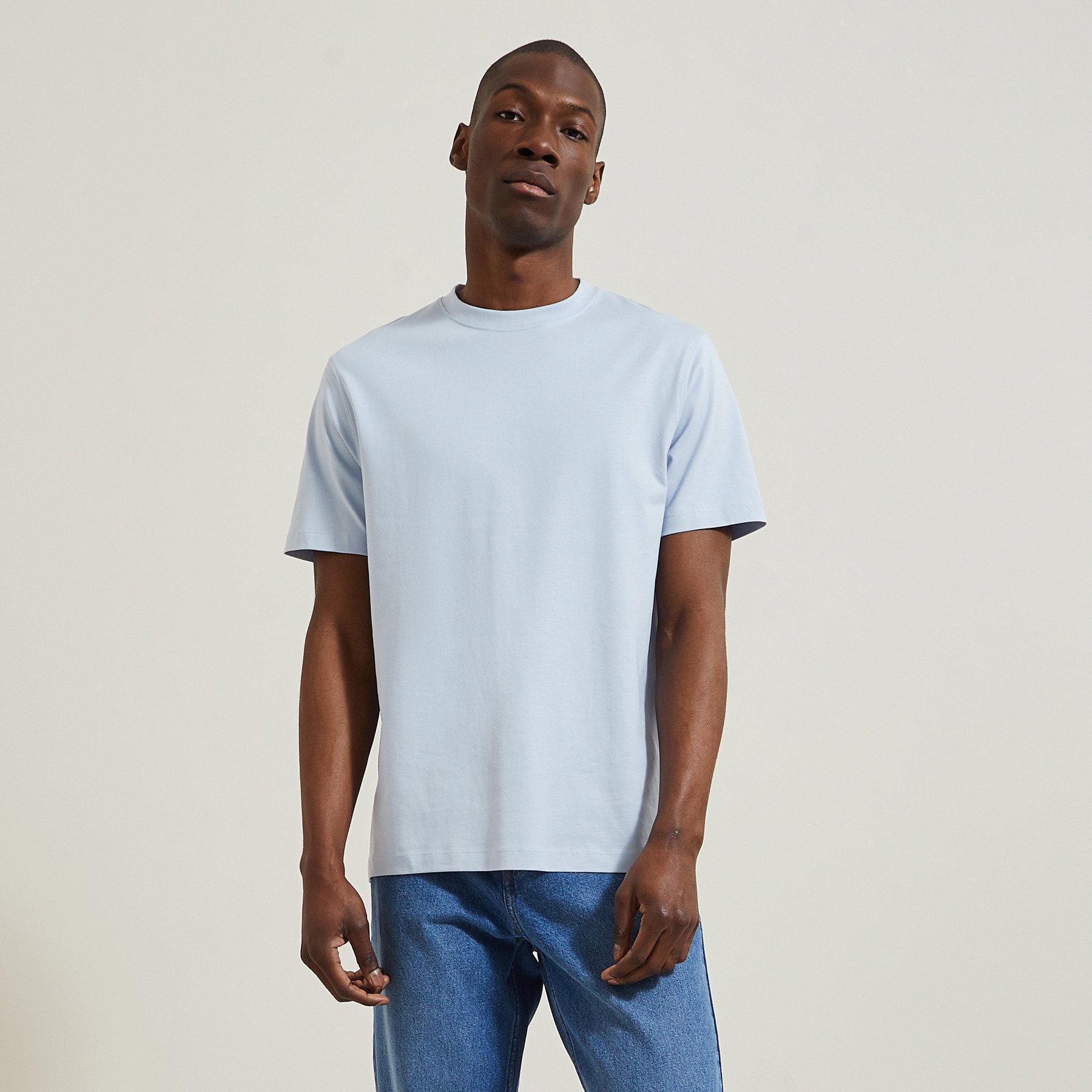 Tee shirt "le parfait by JULES" Bleu XS 100% Coton Homme