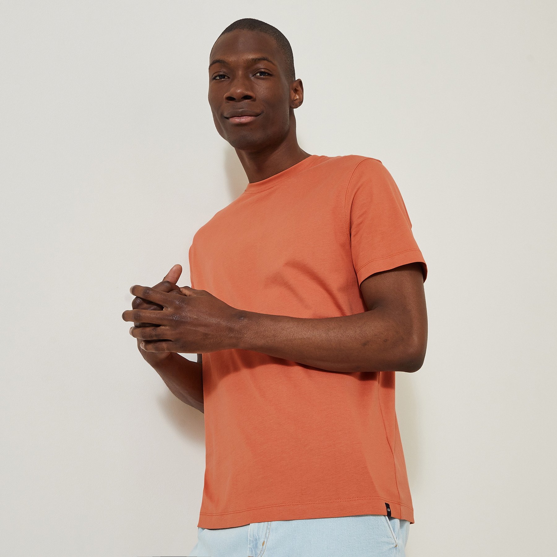 Tee shirt "le parfait by JULES" Orange XS 100% Coton Homme