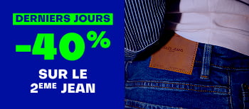 -50% sur le 2ème jeans