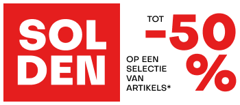 Solden. tot -50% op een selectie van artikels*