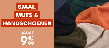 Sjaal, muts & handschoenen vanaf 9€99.