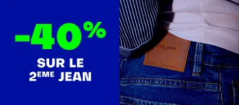 -50% sur le 2ème jeans