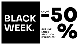 Black Week - jusqu'à -50% sur une large sélection d'articles