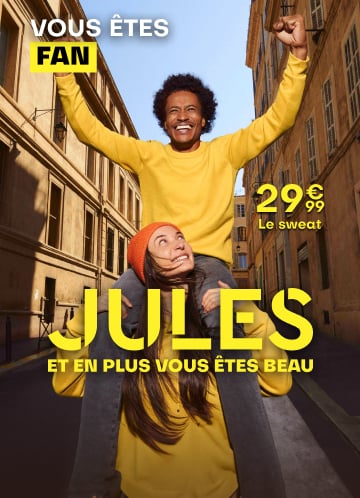 Vous êtes Fan - Le sweat à 29€99 - Jules et en plus vous êtes beau